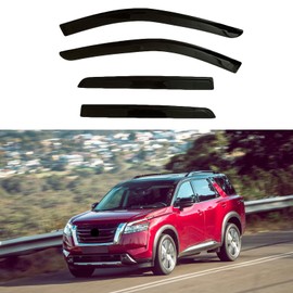 Gpaentsn Window Visor Deflector Visors Compatible with Nissan Pathfinder 2022-2025, 4pc Rain Guard Extra Durable Sun Wind Air Side Vent Window Deflector