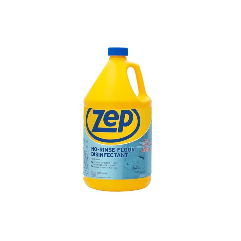 Zep No Rinse Floor Disinfectant, Blue (ZUNRS128)