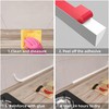 Flexible Quarter Round Molding, Peel and Stick Rubber Trim Molding,Wall