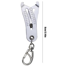 Portable Precise Thread Size Tester, Inch and Metric Thread Gauge, Tool for Quick and Precise Measurement for Screw and Nut Identification for Most Nuts and Bolts