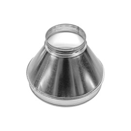 Repa Market 10" to 5" Inch Duct Reducer/Increaser – Galvanized Steel Vent Pipe Adapter HVAC & Dryer Vent Systems – Round Metal Coupling Connector for Exhaust Fans, Bathroom Ventilation, Kitchen Hoods