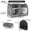 Mispace Portable Twin Compartment Show House Cat Cage/Condo - Easy
