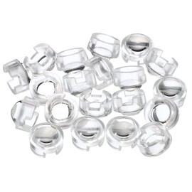 PATIKIL 13 mm LED Convex Lens, Pack of 20, 45° Beam Angle, Acrylic LED Optical Convex Condenser Lens for 1 W 3 W LED Lamp Beads, Infrared Camera, Transparent