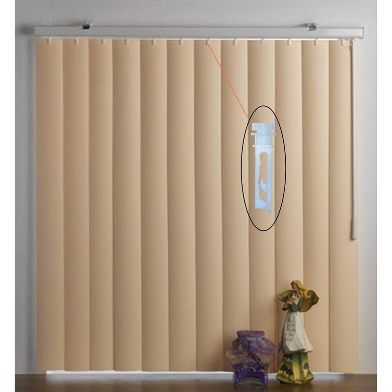 APUXON 20pcs Vertical Blind Stem Replacement - White Stems for