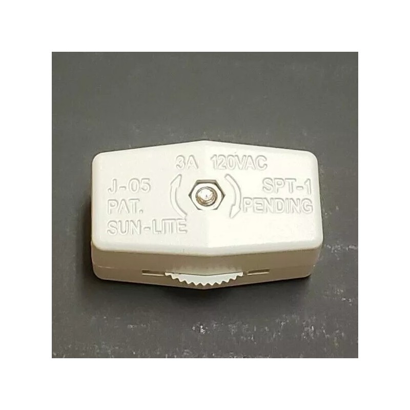 Lamp WHITE ON/OFF LINE CORD SWITCH FOR SPT-1 LAMP CORDS