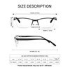 TERAISE 6 Gafas de Lectura Modernas Antiluz Azul para Hombre