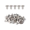 50pcs #8 x 3/8" (9.5mm) Stainless Flat Head Phillips Wood