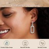 Sanfenly Convertible Link Earrings for Women Small Hoop Double Oval