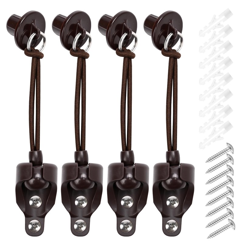 Universal 3-Pack Bungee Pull Ring End Cap Kit,Replacement Shade Parts