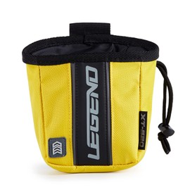 LEGEND - XT520 Quick Release Pouch & Finger Tab Bag (Yellow) | Interior Divider for Better Organization & Storage of Release Aids | Attaches to Standard 2" Belt | Quick Drawstring Closure