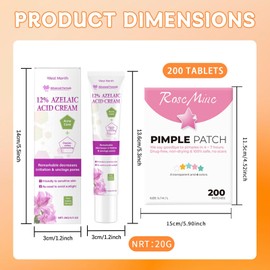 Set of Azelaic Acid Cream + Star-Shaped Pimple Plaster 200