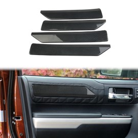 Carbon Fiber Door Panel Trim Cover Accessories fit for 2014-2021 Toyota Tundra Platinum/1794
