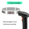 Wireless 1D Barcode Scanner 2.4G + USB Wired Connection CCD