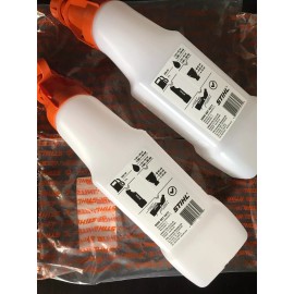 Unbranded 2 x OEM Stihl GAS/FUEL 2 STROKE OIL 50:1 MIXING BOTTLE - 0000 881 9411