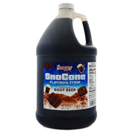 Snappy Root Beer Sno Cone Syrup, 1 Gallon (128 ounces) Size, Ready to Use For Snow Cone Machines, Flavored Syrup for Shaved Ice, 14 Snow Cone Flavor Options