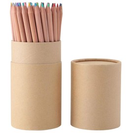MUJI 15355488 Colored Pencils, 60 Colors, Paper Tube Case