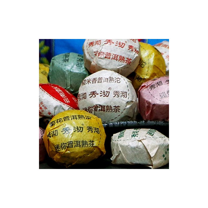 50pcs 10 Kinds Flavor Mini Tuo Cha Pu Er Tea