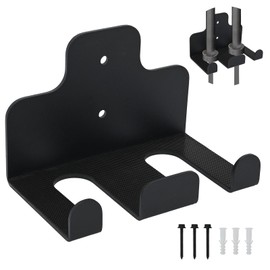 aleawol Vertical Barbell Bar Wall Hook, Barbell Stand Wall Mount for Olympic Dumbbells Space Saving Double Barbell Storage Durable for Home Commercial Garage Gym