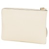 Coach F58032 IMCHK Women's Pouch, Wristlet Outlet, White