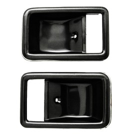 ihave Replacement for Door Handle Bezel Pair Land Cruiser FJ60 FJ62 Cressida Inner Door Handle Black Color