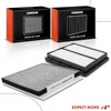A-Premium 2-PC Engine & Cabin Air Filter with Activated Carbon