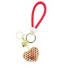 VLNET Heart Shaped Key Ring with Rhinestones. Keyring with Carabiner