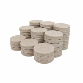 Shepherd Hardware 9972 1-Inch Heavy Duty Self-Adhesive Felt Furniture Pads, 48-Count, Beige