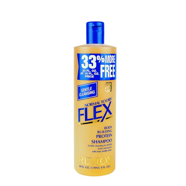 Revlon Flex Normal to Dry Body Building Protein Shampoo 592 ml / 20 Oz - Worldwide Shipping, Packaging may vary