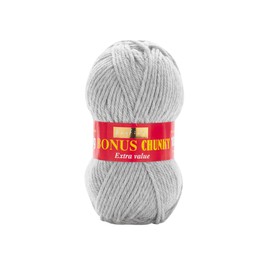 Hayfield Bonus Chunky, Light Grey Mix (814), 100g by Sirdar