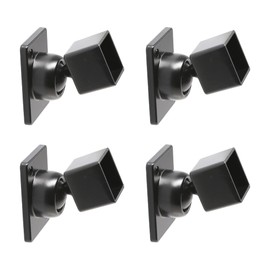 Plum Fittings 1 1/4" x 1 1/4" Adjustable Swivel Ball Bracket Aluminum Fence - Residential Rail Mounts | Black | Pack of 4