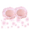 TOVINANNA Set of Pvc Shower Caps Hair Protection Cap Bathing