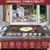 Carbon Steel Griddle - Professional Cookware Griddle Pan for Induction,