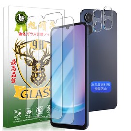 YWXTW Compatible Galaxy A25 5G Glass Film (2 Sheets) + Camera Film (2 Sheets) SC-53F SCG33 Film [LCD For Galaxy a25 5G Protective Film Thickness 0.26mm Thin 3D Touch Compatible with 9H Hardness High