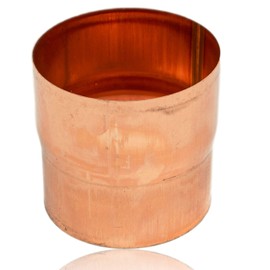 Copper Drain Pipe Connector 60 mm for Downpipes with Same Diameter, Drain Pipe Downpipe Connector DN 60