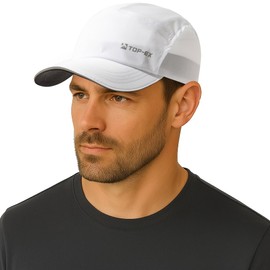 Comhats Baseball Cap Men Women with Breathable Mesh Running Caps Sun Protection Summer Cap Sun Hat Baseball Cap Sports Running Cap XL/XXL, 95550-white, M - L