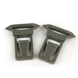 DLP Tactical Quick Release Goggle Clip for ARC Rail Equipped ACH/MICH/Bump Helmet (Foliage Green)