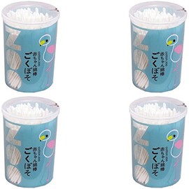 [Bulk Purchase] Cotton ZOO Baby Swab Swabs, 200 Count [x 4]