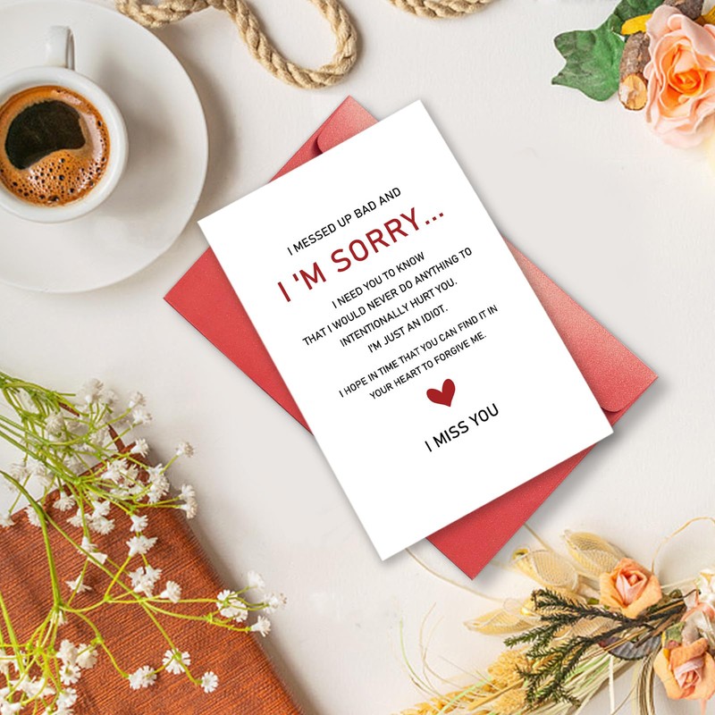 Gevinna Poem I'm Sorry Card, Forgive Me & Make Up