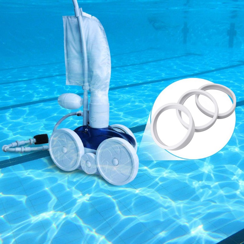 3PCS Pool Cleaner All Purpose Tire Rubber Pool Cleaner Wheel