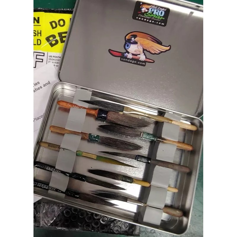 Von Dago "Pro-Series" / Andrew Mack LEAK PROOF Metal BRUSH