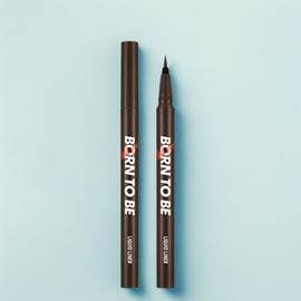 APIEU Born to Be Mad Proof Liquid Eyeliner 0.6g, 02 Black Brown, 1 ea. / 어퓨 본투비 매드프루프 리퀴드 아이라이너 0.6g, 02 블랙브라운, 1개