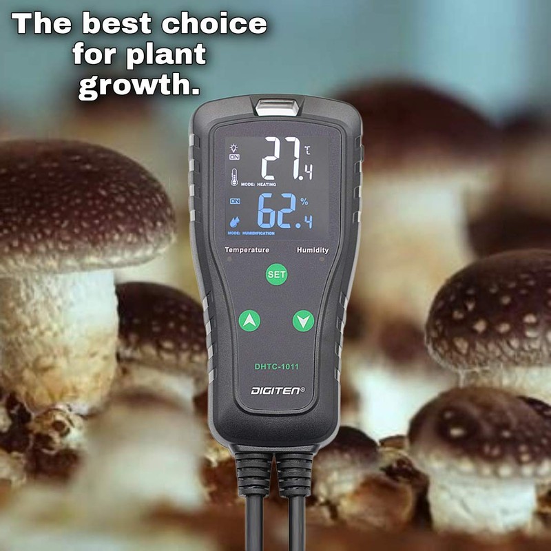 Temperature and Humidity Controller Outlet Plug-in Thermostat Humidistat Reptile Humidity