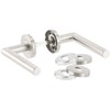AGT Door Handle Set: Modern Stainless Steel Door Fitting Set,