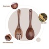 jingfei Wood Salad Servers for Kitchen Wooden Baking Salad Making