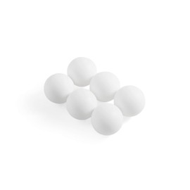 Komonee 6 x White ABS Ping Pong Table Tennis Balls 40mm