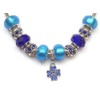 Stainless Steel Chain Charms Thurcolas Manhattan Model with Clover Pendant