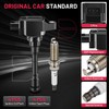 Pack of 4 Ignition Coil + Spark Plugs For Nissan