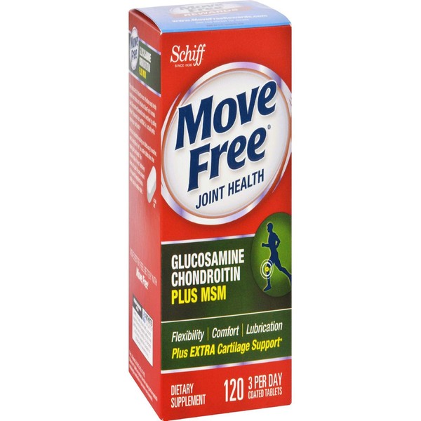 Move Free Advanced Plus MSM, 120 tablets - Joint Health Supplement with Glucosamine and Chondroitin