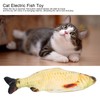 Electric Fish Cat Toy Plush Moving Wagging Jumping Automatic Simulation