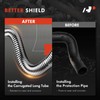 A-Premium 24" Universal Flexible Radiator Hose - Stainless Steel Water